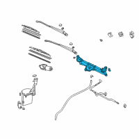 OEM 2000 Toyota Echo Link Assy, Windshield Wiper Diagram - 85150-52080