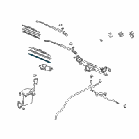 OEM 1999 Toyota Sienna Blade Assembly Refill Diagram - 85214-YZZFZ