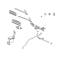 OEM 2003 Toyota Highlander Washer Hose Joint Diagram - 85348-12250