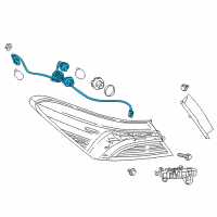 OEM 2018 Toyota Camry Socket & Wire Diagram - 81555-33670