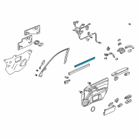 OEM 2005 Acura RL Weatherstrip, Right Front Door (Inner) Diagram - 72335-SJA-A01