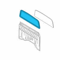 OEM 1998 Toyota Tacoma Weatherstrip Diagram - 64812-AD010