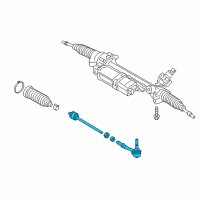 OEM 2017 BMW X4 Steering Linkage Tie Rod Assembly Diagram - 32-10-6-787-472