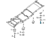 OEM 2005 Nissan Frontier Bolt-Body Mounting Diagram - 95516-EA800