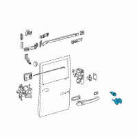 OEM Dodge Sprinter 2500 Cylinder-Door Lock Diagram - 5133521AA