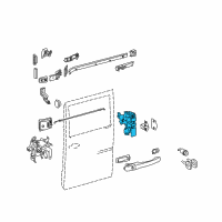 OEM 2006 Dodge Sprinter 2500 Side Sliding Door-Lock Diagram - 5104357AA