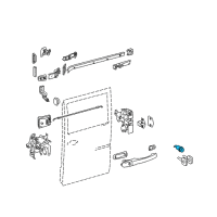 OEM 2009 Dodge Sprinter 2500 Cylinder-Door Lock Diagram - 5114364AA