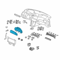 OEM 2013 Honda Crosstour Meter, Combination Diagram - 78100-TP6-A21