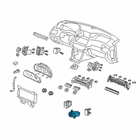 OEM Honda Crosstour Switch Assembly, Engine Start & Stop Diagram - 35881-TP6-A01