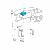 OEM Toyota Yaris Control Module Diagram - 89650-0D550