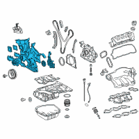 Genuine Toyota Camry Lower Timing Cover diagram