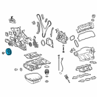 OEM 2014 Lexus IS350 Pulley, Crankshaft Diagram - 13470-31030