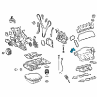 OEM 2014 Toyota Tundra Chain Tensioner Diagram - 13550-0P010