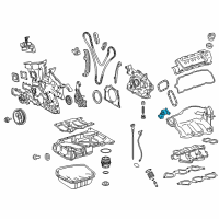 OEM Lexus GS300 Tensioner Assy, Chain, NO.2 Diagram - 13550-0P010