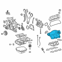 OEM 2014 Toyota Sienna Intake Plenum Diagram - 17190-0P071
