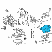 OEM Toyota Intake Plenum Diagram - 17190-0P071