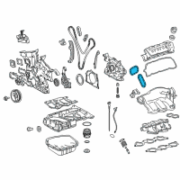 OEM 2016 Toyota Camry Secondary Chain Diagram - 13507-0P010