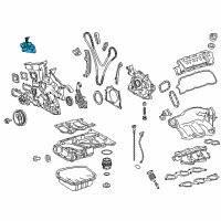 OEM 2012 Lexus RX350 Cover, Timing Gear, NO.2 Diagram - 11322-31021