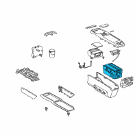 OEM 2006 Lexus RX400h Box Sub-Assembly, Console Diagram - 58801-48051-A0