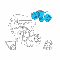 OEM Buick Century Duct Asm-Rear Air Intake Diagram - 25165726