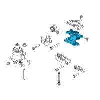 OEM 2016 Ford Edge Upper Transmission Mount Diagram - GD9Z-6068-H