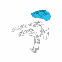 OEM 1999 Toyota Camry INSULATOR, Exhaust Manifold Heat Diagram - 17167-74231