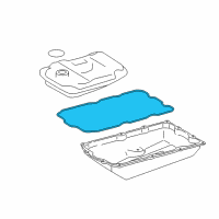 OEM Lexus LX570 Automatic Transmission Oil Pan Gasket Diagram - 35168-60030