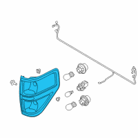 OEM 2010 Ford F-150 Tail Lamp Assembly Diagram - BL3Z-13404-B