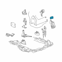 OEM 2004 Chevrolet Malibu Front Transmission Mount Brace Diagram - 12577646