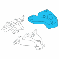OEM 2010 Buick LaCrosse Shield-Exhaust Manifold Heat Diagram - 12610436