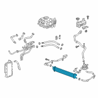 OEM 2017 Cadillac CT6 Auxiliary Cooler Diagram - 23385893