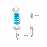 OEM Saturn Vue Rear Spring Diagram - 25892278