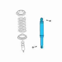 OEM 2008 Saturn Vue Rear Shock Absorber Assembly Diagram - 15856086