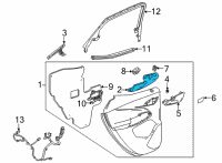 OEM Chevrolet Bolt EUV Armrest Diagram - 42783144