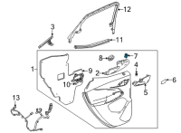 OEM 2020 Chevrolet Blazer Seat Heat Switch Diagram - 84210972