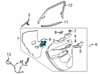 OEM 2022 Chevrolet Bolt EUV Pull Handle Diagram - 42748071