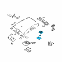 OEM 2004 Infiniti FX45 Lamp Assembly-Room Diagram - 26410-AQ001