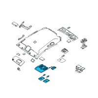 OEM 2004 Infiniti FX35 Lamp Assembly-Map Diagram - 26430-CG301