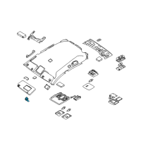 OEM Nissan 350Z Holder-SUNVISOR Diagram - 96409-CG000