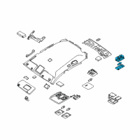 OEM 2014 Nissan Quest Lamp Assy-Personal Diagram - 26460-CG00A