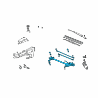 OEM 2004 Honda CR-V Link, FR. Wiper Diagram - 76530-S9A-A01