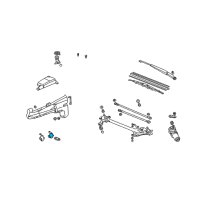 OEM 2004 Honda CR-V Motor, Rear Washer Diagram - 76806-S6D-E11