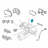 OEM 2022 Honda Accord Sensor Assy., Sun Beam Diagram - 80510-TV1-E41