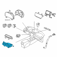 OEM 2018 Acura RDX Control Assembly, Automatic Air Conditioner (Premium Black Metallic) Diagram - 79600-TX4-A51ZA