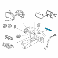 OEM Acura Switch Assembly, Hazard Diagram - 35510-TX6-A01