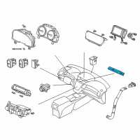 OEM Acura RDX Switch Assembly, Hazard Diagram - 35510-TX6-A01