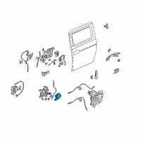 OEM 2005 Honda Odyssey Actuator Assembly, Driver Side Slide Door Power Release Diagram - 72663-SHJ-A21