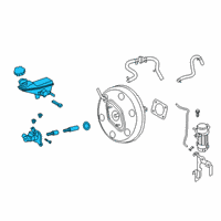 OEM 2022 Hyundai Kona CYLINDER ASSY-BRAKE MASTER Diagram - 58510-J9010