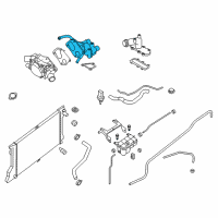 OEM 2019 Infiniti QX80 Housing-THERMOSTAT Diagram - 11061-EZ30A