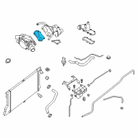 OEM 2018 Nissan Titan XD Gasket-Water Outlet Diagram - 11062-EZ30A